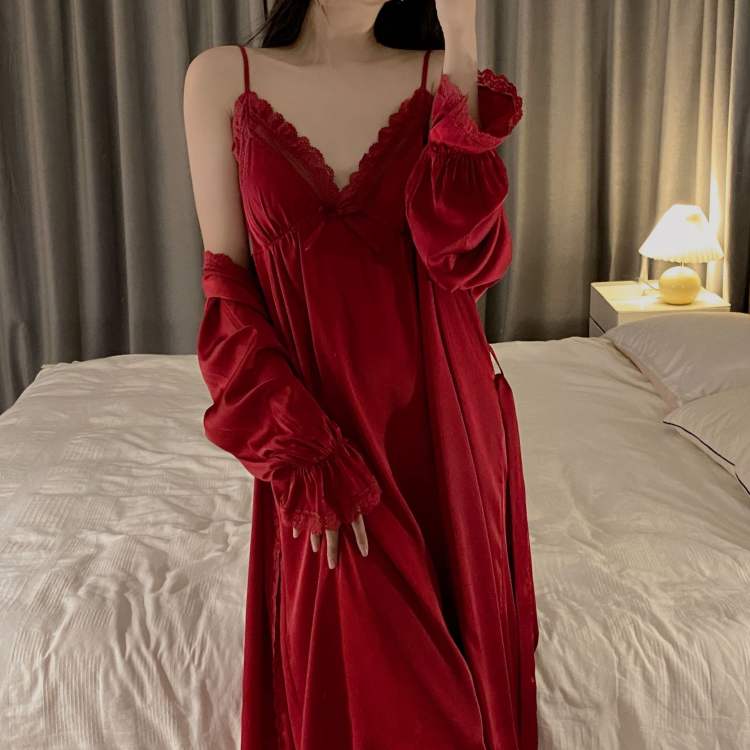 ナイトウェア セクシー エッチ 冬 サテン 過激 大きいサイズ ワンピース 綿 キャミソール ナイトドレス 長袖 レディース ランジェリー ロング カップ付き ミニ シースルー