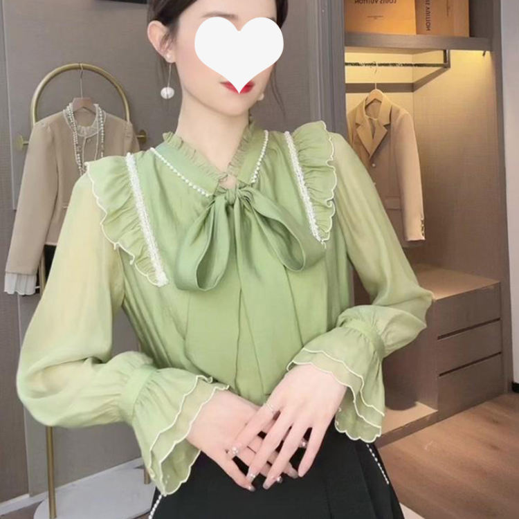 ブラウス レディース 長袖 おしゃれ ハイネック 花柄 オフィス リボン 白 3l 大きいサイズ 丸襟 ノーアイロン 綿 4l とろみ ピンク フォーマル 襟付き 就活
