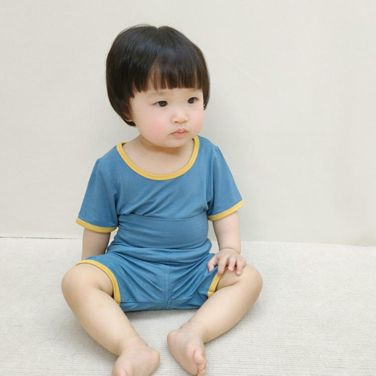 子供 パジャマ キッズ 男の子 女の子 半袖 夏 綿 子供服 ルームウェア 上下セット 無地 男女兼用 ｔシャツ ロングパンツ 可愛い 通気 柔らかい 部屋着 寝巻き 涼感 肌着 快適