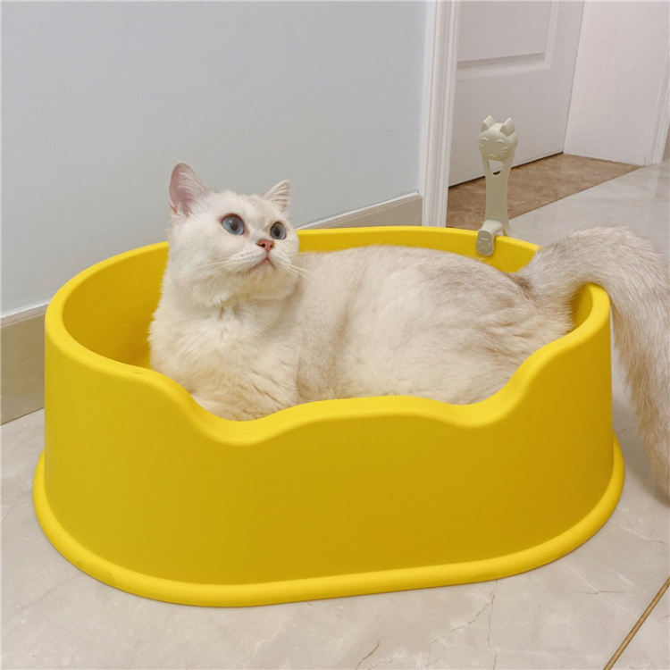 猫 トイレ におい対策 ペット用 猫砂 匂い対策 おしゃれ 清潔 L 15*50*36cm 猫 トイレ 大型 四角 オーバル におい対策 猫砂 大容量 シン