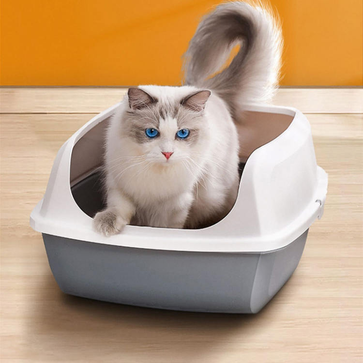 猫 トイレ におい対策 ペット用 猫砂 匂い対策 おしゃれ スコップ付き 清潔 S 35*45*18cm M 38*51*20cm L 42*56*24cm 猫トイレ ネコ 砂