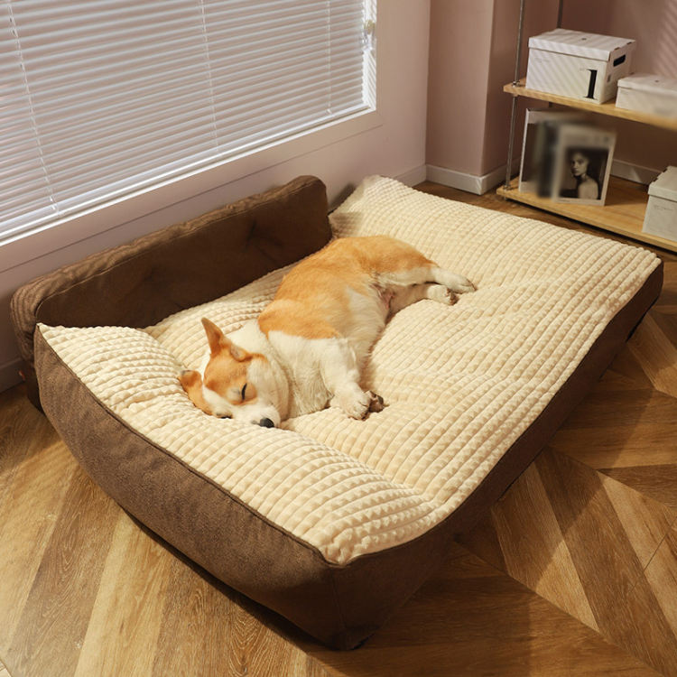 ペットベッド 猫 ベッド 犬 ベッド クッション ペットソファー 大型/中型犬用 猫用 洗える ふわふわ 柔らかい 冬 通年 もこもこ 暖かい