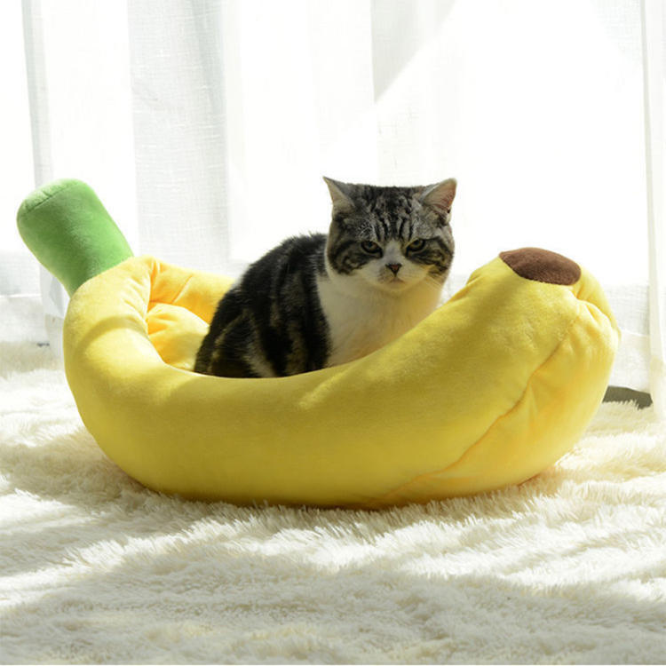 バナナ ベッド Lサイズ ペット用品 ペットベッド 犬ベッド 猫ベッド ベット 犬 猫 犬用 猫用 犬用品 猫用品 小型 中型 大型 マット クッ