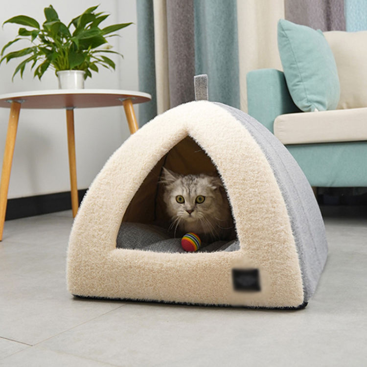 猫 ベッド ペット用寝袋 保温防寒 あったか 冬用 洗える ドーム型猫ハウス 小型犬 猫用 多機能2WAY 秋冬用 犬猫ベッド もこもこ あったか ぐっすり眠れる 猫ハウス