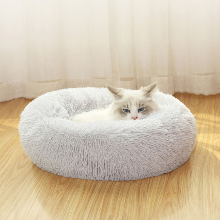 直径90cm ペットベッド 犬猫 ペット用品 ふわふわ クッション 犬 猫ベッド ペット用ベッド寝袋 子犬 猫用 ペットクッション 寝床 キャッ