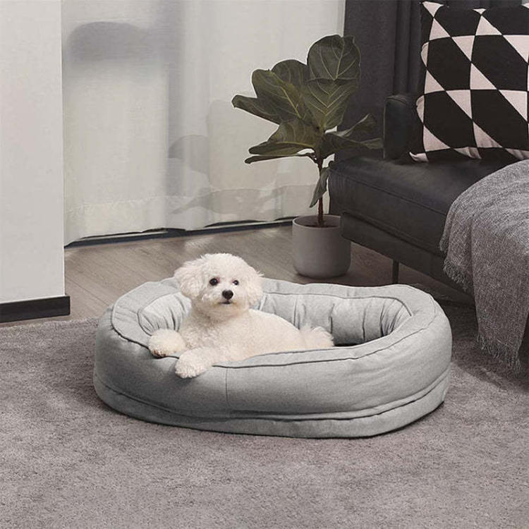 犬用ベッド 猫ベッド ペットベッド ペットソファー ペットクッション 寒さ対策 枕付き クッション性が 高反発 猫 小型犬 中型犬 高齢犬