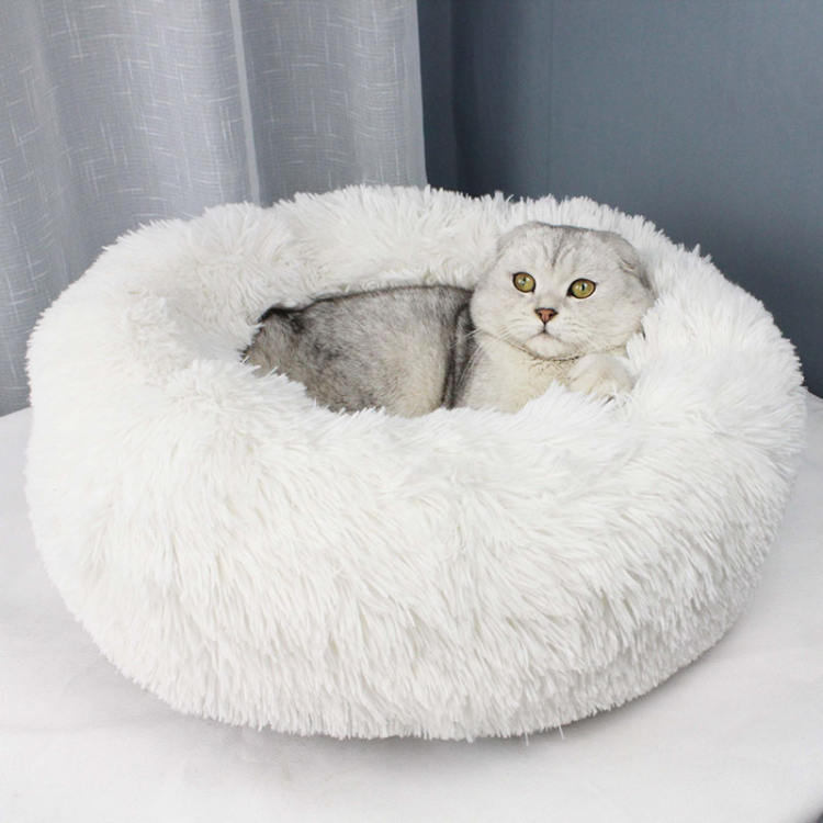 ペット用ベッド 可愛い ペット 直径50cm 犬 猫用品 マット クッション ペットベッド 春 秋 冬 寝具 猫ベッド 犬ベッド 犬用品 暖かい ペットハウス ワンちゃん