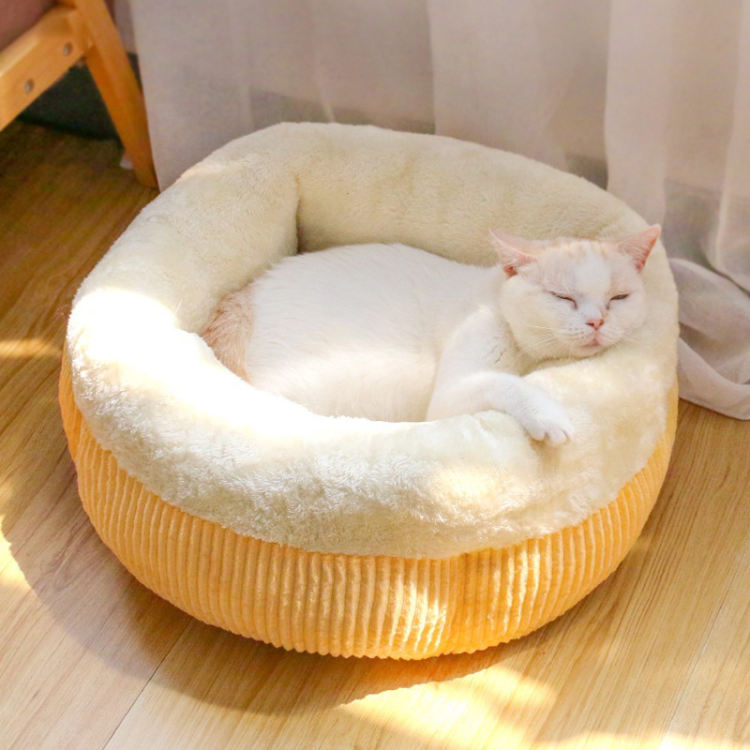 猫ベッド 冬用 犬用ベッド 犬用マット 猫用マット 滑り止め 冷え性 暖かい 洗える 小型犬向き 猫向き 洗える ペットクッション 丸型 ペッ