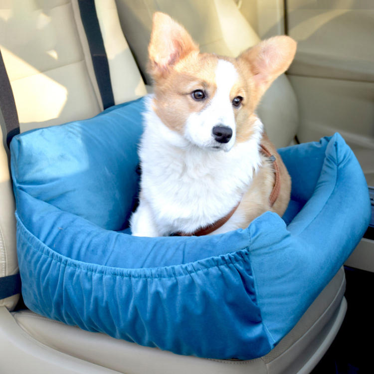 車用ドライブボックス ドライブベッド 大型 中小型犬用 後部座席対応 ペット用シート 夏用 ペット ドライブ用品 犬 猫 カー用品 おでかけ