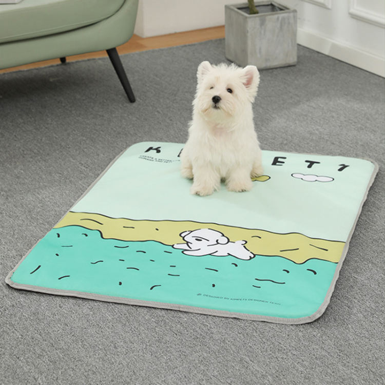 ペットベッド 犬 夏用 夏 中型犬 丸 かわいい 洗える 介護 大きい 可愛い おしゃれ 猫 犬 ブルー ピンク リバーシブルペットベッド ペット 犬 猫 40x50cm 車 メッシュ