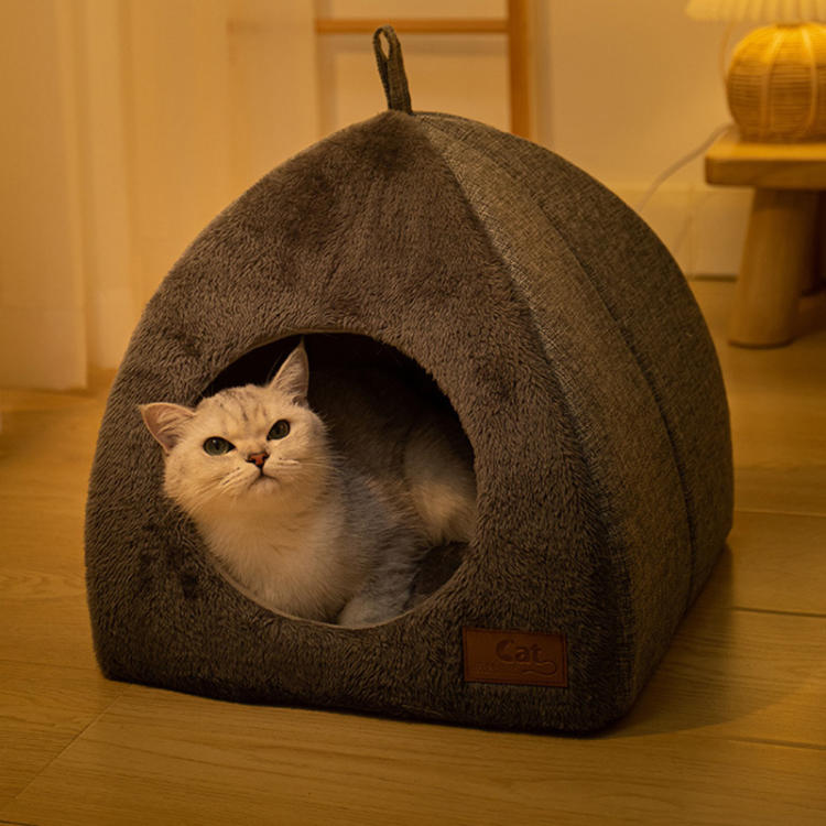 ドーム型 ペットハウス 猫 犬 ベッド ハウス 冬用 おしゃれ ハウス 暖かい ペット ふわふわ 可愛い 猫ハウス 犬用ベッド ネコベッド ドー