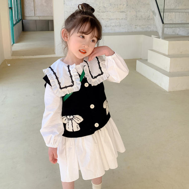キッズ服 女の子 卒業式 結婚式 淑女 清新感 ワンピースピンク 緑 子供 いちご柄トランペット袖 丸襟 プレゼント 子供 キッズ服 森ガール ふんわり キッズ服 春秋 ワンピース