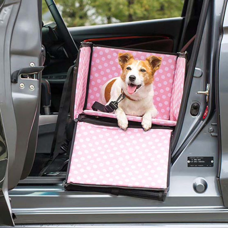 ペット 犬 ドライブボックス Lサイズ 49 x 67 x 34 cm キャリー ドライブベッド ベッド ドライブ カーベッド 車 車用 ペットキャリー 折りたたみ キャリーバッグ