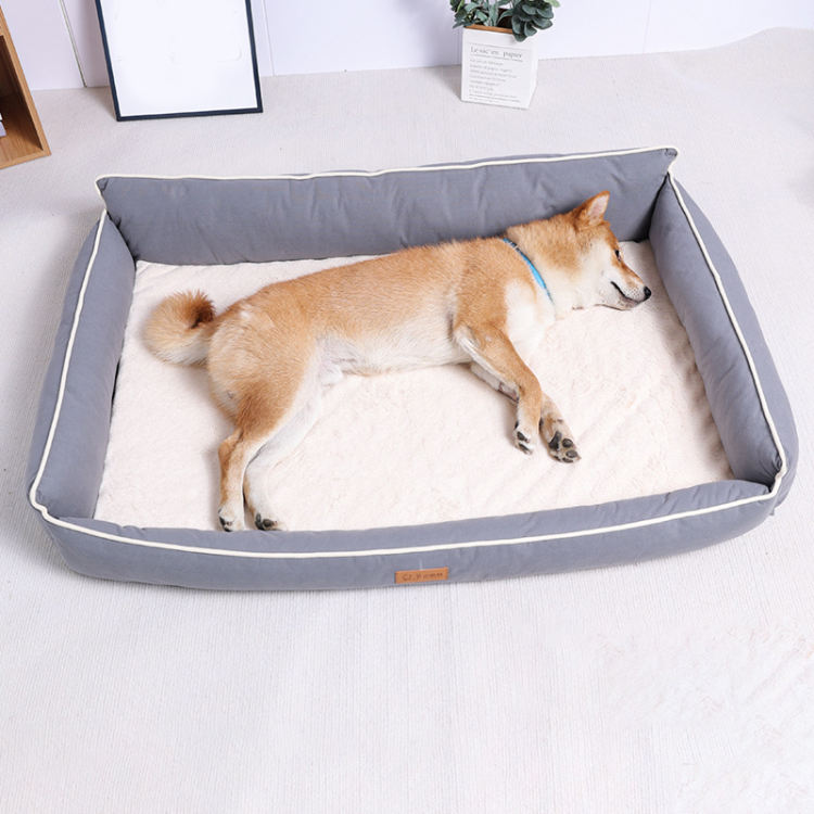 犬用ベッド ペットベッド 猫用 寝床 通年タイプ 洗える おしゃれ 柔らかい ふわふわ 中小型犬/猫用 通年 オールシーズン 滑りにくい裏生