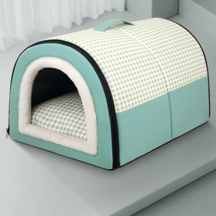 猫 ベッド ドーム型猫ハウス ペットベッド キャットハウス ペット用寝袋 クッション ドーム型 こたつ 寝袋 秋冬用 室内用 洗える ぐっすり眠れる 多機能2WAY