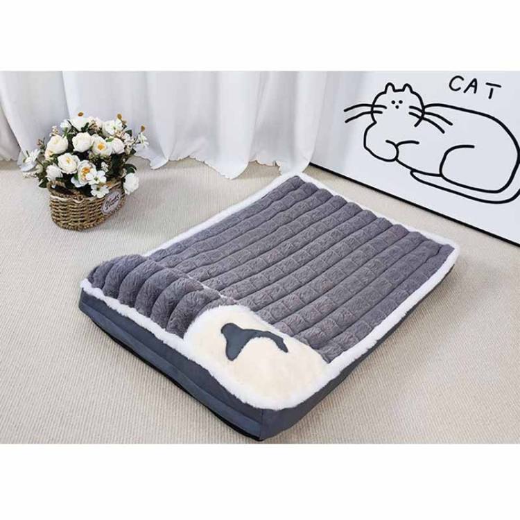 ペット マット 猫 ベッド ふわふわ フリース 綿 リバーシブル ふかふか スクエア型 暖かい 柔らかい 洗える 犬 ペット用 クッション 布団 防寒 寒さ対策 通年 アイス 32*42