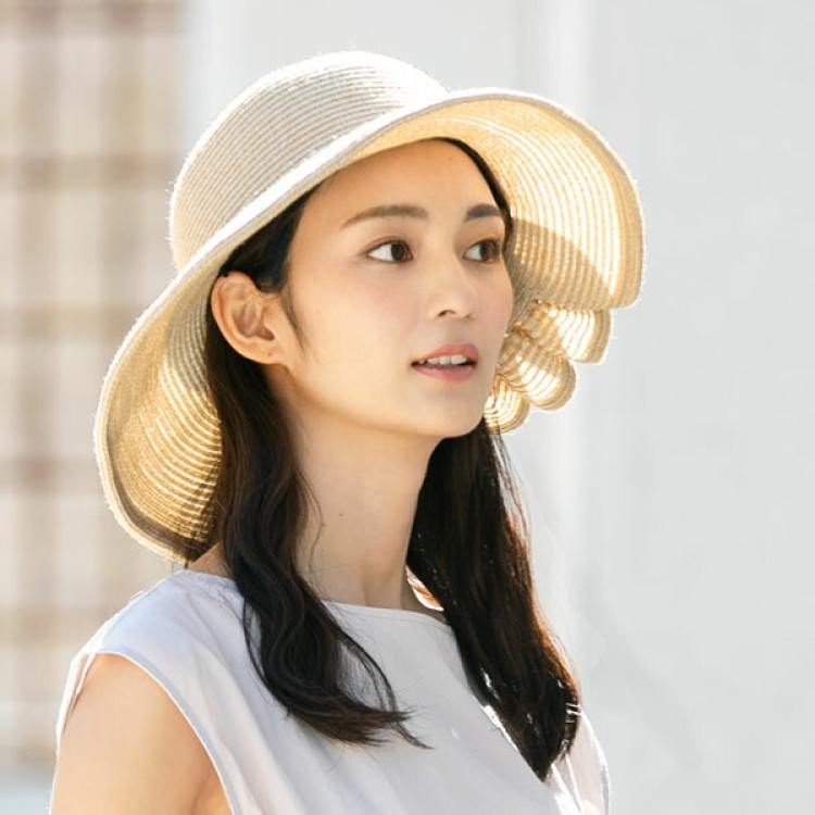 帽子 レディース メンズ 折りたためる新感覚なストローハット 大きいサイズ 折りたたみ ストローハット ミックスペーパーソフトHAT UVカット つば広 日よけ UV 麦わら