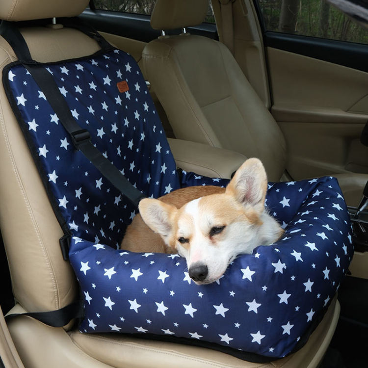 ドライブボックス 中型犬 車載用 ドライブベッド キャリーバッグ 小型犬 猫 ペット ポータブル ペットベッド 車酔い防止 汚れ防止 座席シ