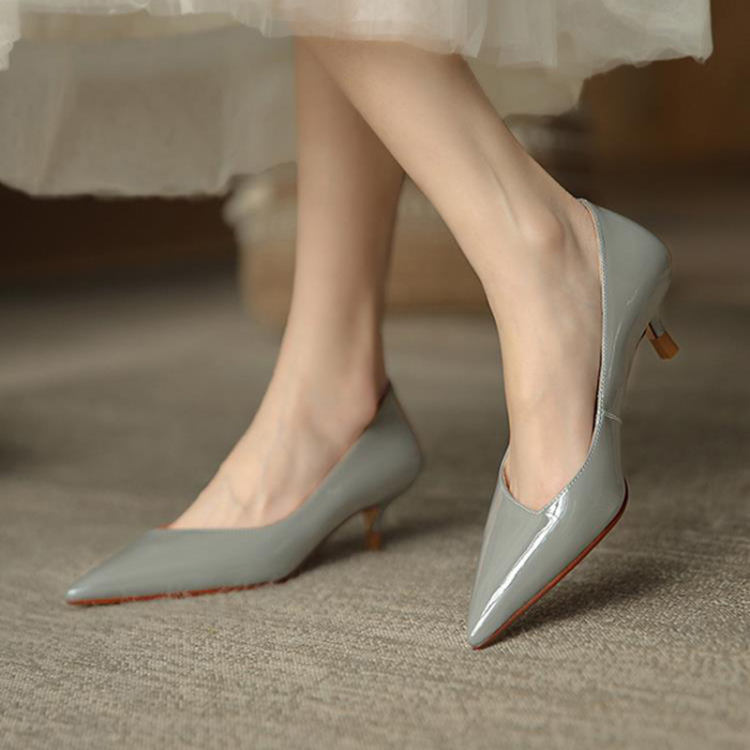 JITIFA パンプス 厚底 ハイヒール ピンヒール ハイヒールパンプス エナメル 美脚 パンプス ハイヒール ピンヒール ヒール7cm パーティ 2次会 二次会 通勤用 仕事 披露宴 謝恩会 結婚式